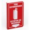 Brady Fire Extinguisher Sign, 11 in Height, 7 in Width, Acrylic, Rectangle, English, Spanish L3FE15A - alternate 1